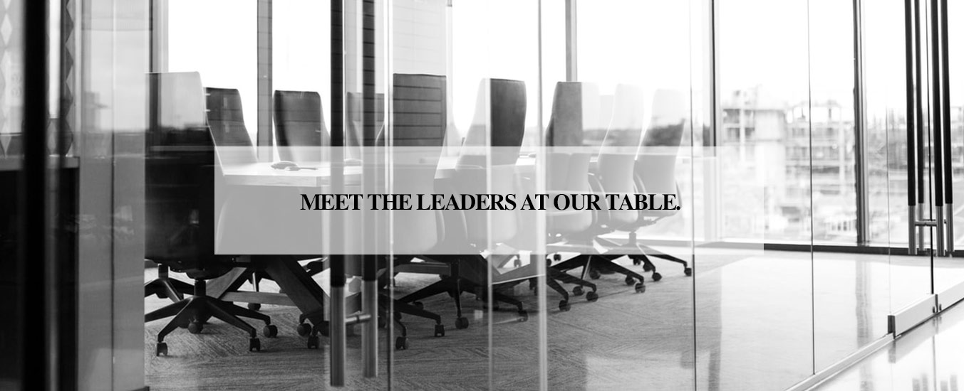 Meet the leaders at our table.
